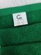Однотонное полотенце махровое GM Textile, Зеленый, 40х70