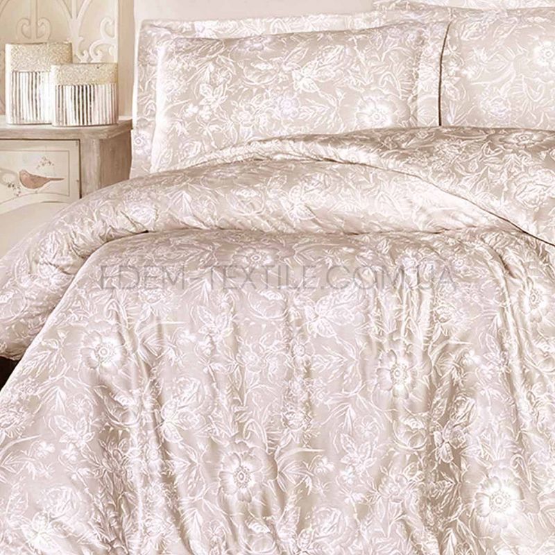 Фото Сатиновая постель Issihome Advina Champagne