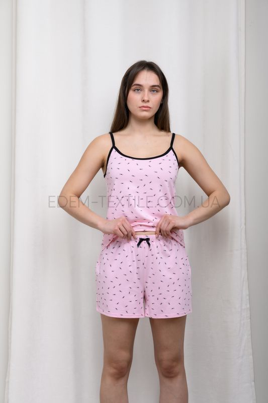 Фото Пижама трикотаж майка с шортами Love 1794
