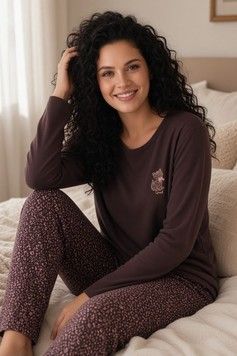 Фото Женская пижама со штанами хлопок Vienetta 9069