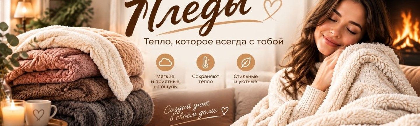 Выбрать пледы в Эдем-Текстиль