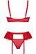 Комплект нижнего белья Obsessive Chilisa set, Красный, XS/S