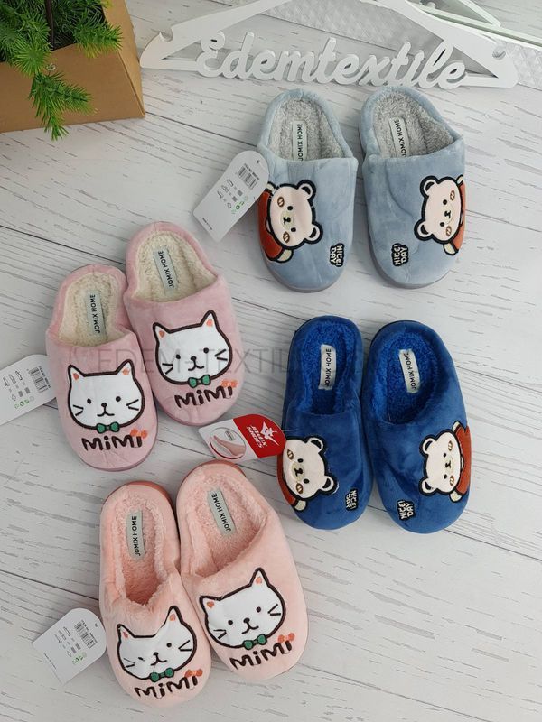 Фото Дитячі тапочки для дівчинки Кошеня Mimi 9745