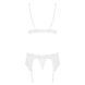 Кружевное нижнее белье Obsessive 810-Seg-2 Set, Белый, S/M