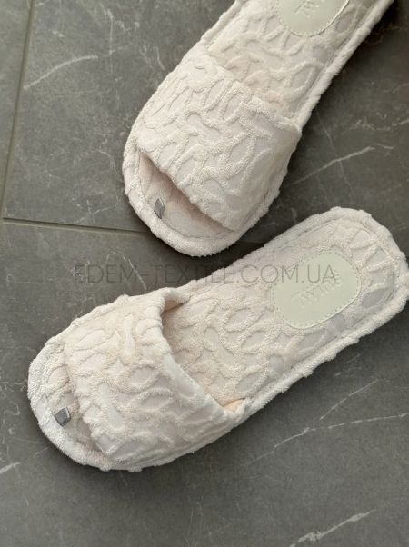 Фото Жіночі відкриті махрові капці Terry Twins