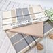 Сатиновое постельное белье в Клетку Viluta 861, Полуторный, 143х210, 150х214, 70х70-2шт