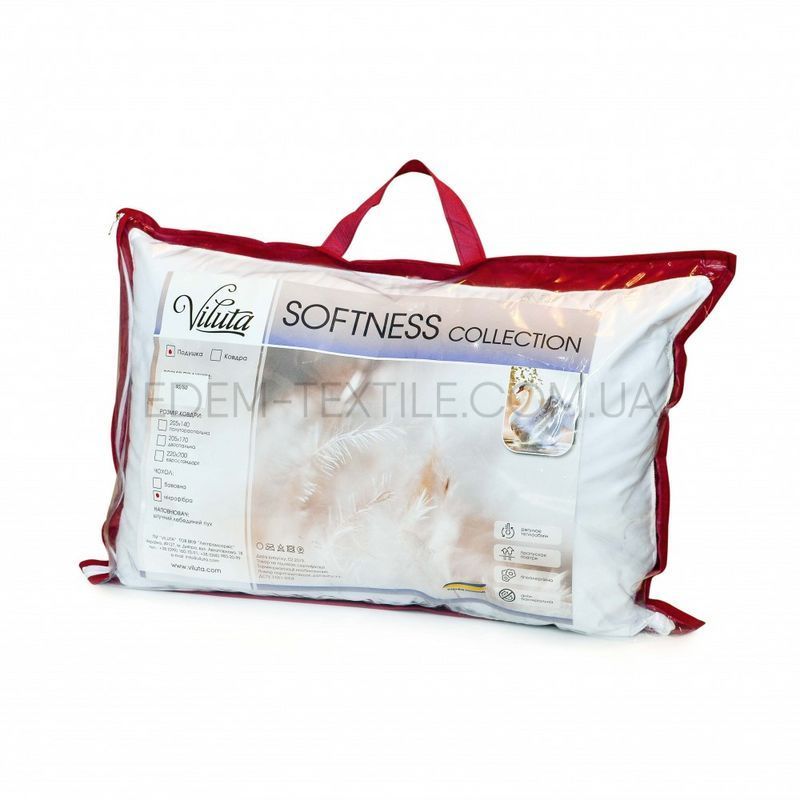 Фото Подушка с лебяжим пухом 40х60 Viluta SOFT