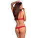 Комплект бюст и трусики Obsessive 853-Set, Красный, S/M