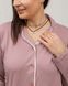 Піжама з кофтою на гудзиках Сердечки 30085, Пудровий, 2XL