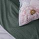 Постель с простынью на резинке Цветы 25414, Двуспальный, 175х210, 160х200х25, 50х70-2 шт