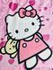 Плед детский для девочки Hello Kitty Велсофт, Розовый, 150х220