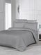 Сатиновый комплект белья Stripe Zeron Gri, Евро, 200х220, 240х260, 50х70-4 шт