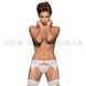 Пояс для панчох Obsessive Charms Garter Belt білий, S/M
