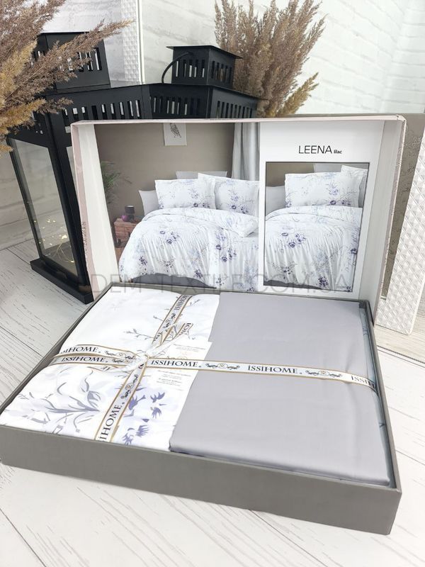 Фото Турецкое постельное белье Сатин Люкс Leena Lilac