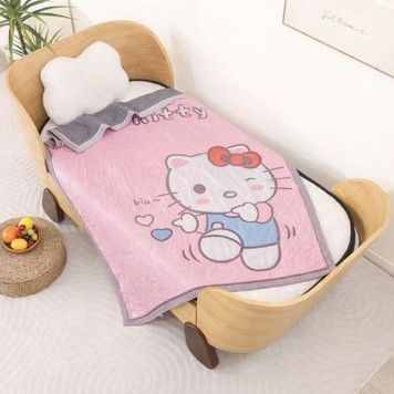 Фото Покрывало муслиновое для девочки Hello Kitty