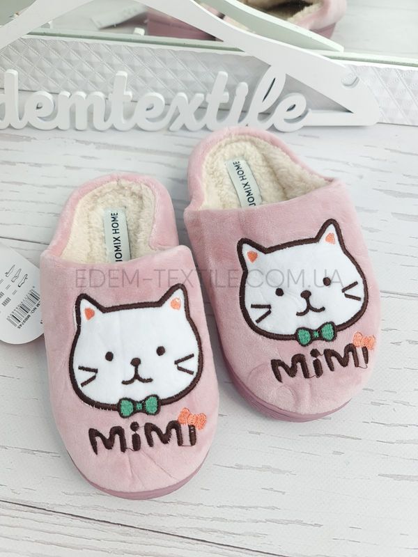Фото Дитячі тапочки для дівчинки Кошеня Mimi 9745