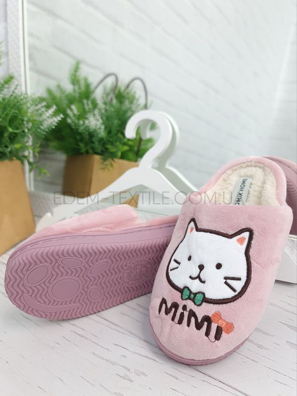 Фото Дитячі тапочки для дівчинки Кошеня Mimi 9745