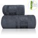 Турецкое полотенце из бамбука Agac Desen Zeron, Графитовый, 50х90