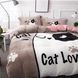Плюшевый Комплект постельного белья Кот Любимчик, Евро, 200х230, 230х250, 50х70-2 шт