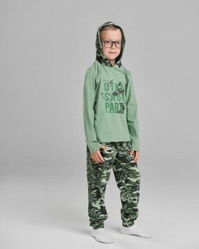 Фото Трикотажный комплект для дома на мальчика Dino