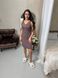Нічна сорочка з віскози з мереживом 67 Antana, Мокко, S