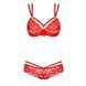 Кружевной красный комплект нижнего белья 860-Set-3, S/M