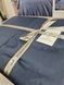 Жакардова постільна білизна Satin Corina Denim, Сімейний, 160х220-2шт, 240х260, 50х70-2шт та 70х70-2шт