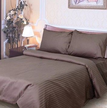 Фото Хлопковая простынь Satin Stripe Ярослав 06