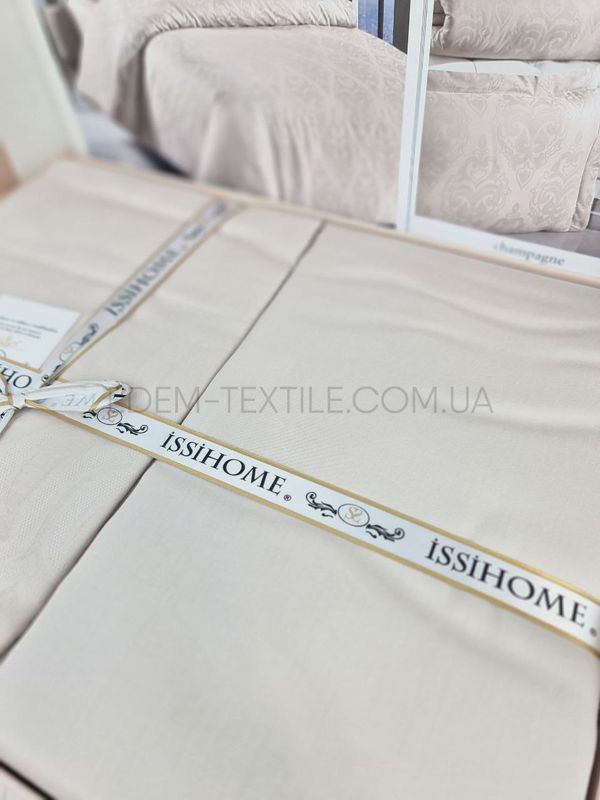 Фото Жаккардовая постель Satin Sofya Champagne