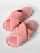 Вельветовые домашние женские тапочки Twins, Розовый, 38/39, 25