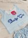 Молодіжна піжама топ та шорти Baby Girl 0238, Блакитний, 2XL