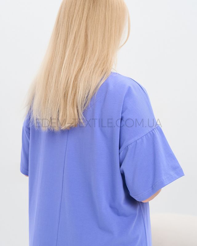 Туника домашняя Батал Ромашка Nicoletta 84354, Лиловый, 2XL