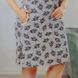 Нічна сорочка з кишенями Bella Secret 9001, Сірий, 3XL