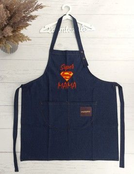 Фото Женский кухонный фартук на подарок Super Мама