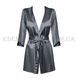Халат женский атласный Obsessive Satinia Robe, S/M