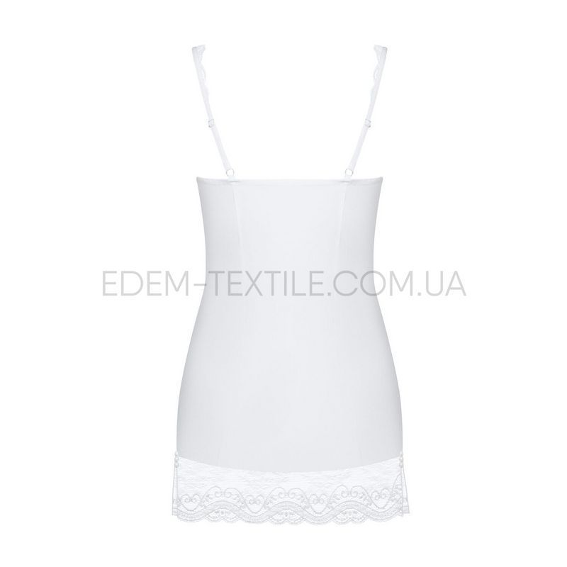 Эротическая сорочка с кружевом Miamor chemise, Белый, S/M