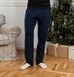 Мужские пижамные брюки трикотаж Plus size 2503, Темно-синий, 5XL