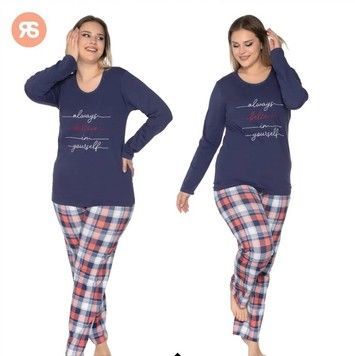 Фото Женская пижама со штанами Rubina 4703 Батал