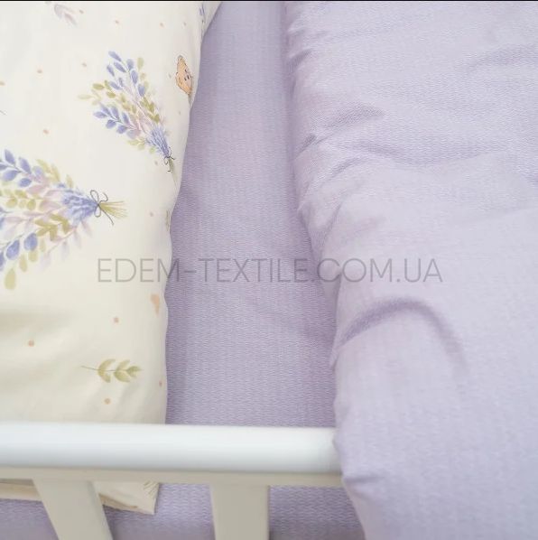 Фото Детская постель в кроватку для девочки Сатин Twill
