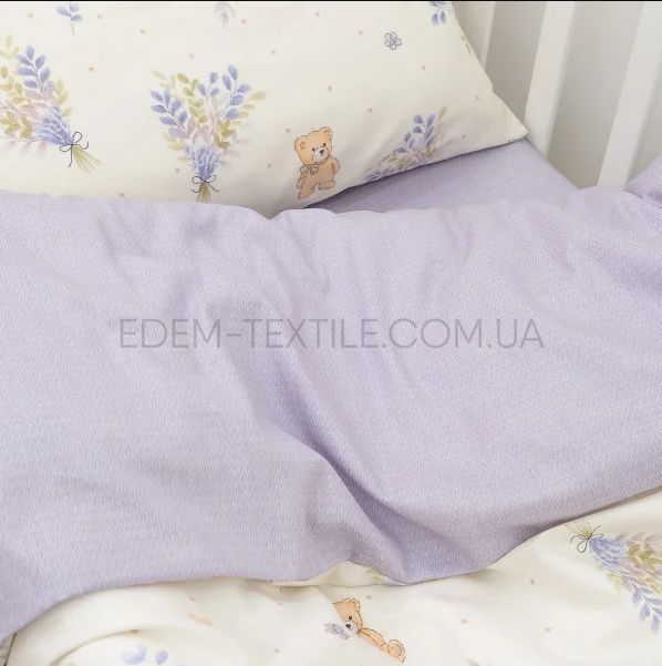 Фото Детская постель в кроватку для девочки Сатин Twill