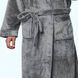 Чоловічий теплий халат мікрофібра Софт Winsom 314, Сірий, 5XL
