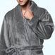 Чоловічий теплий халат мікрофібра Софт Winsom 314, Сірий, 5XL