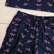 Комплект домашній із Шортами Батал Бантики, Темно-синій, 4XL
