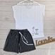 Женская пижама Family look с шортами 60286, Белый, 2XL