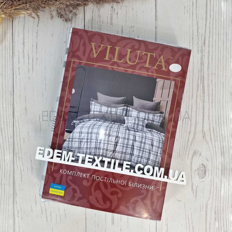 Фото Постільна білизна принт Клітка Ранфорс 26421