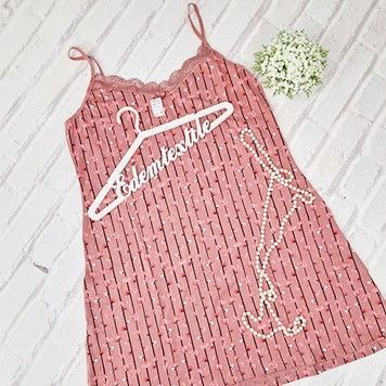 Сорочка ночная Тюльпаны на тонких бретелях HNX, Брусничный, 4XL