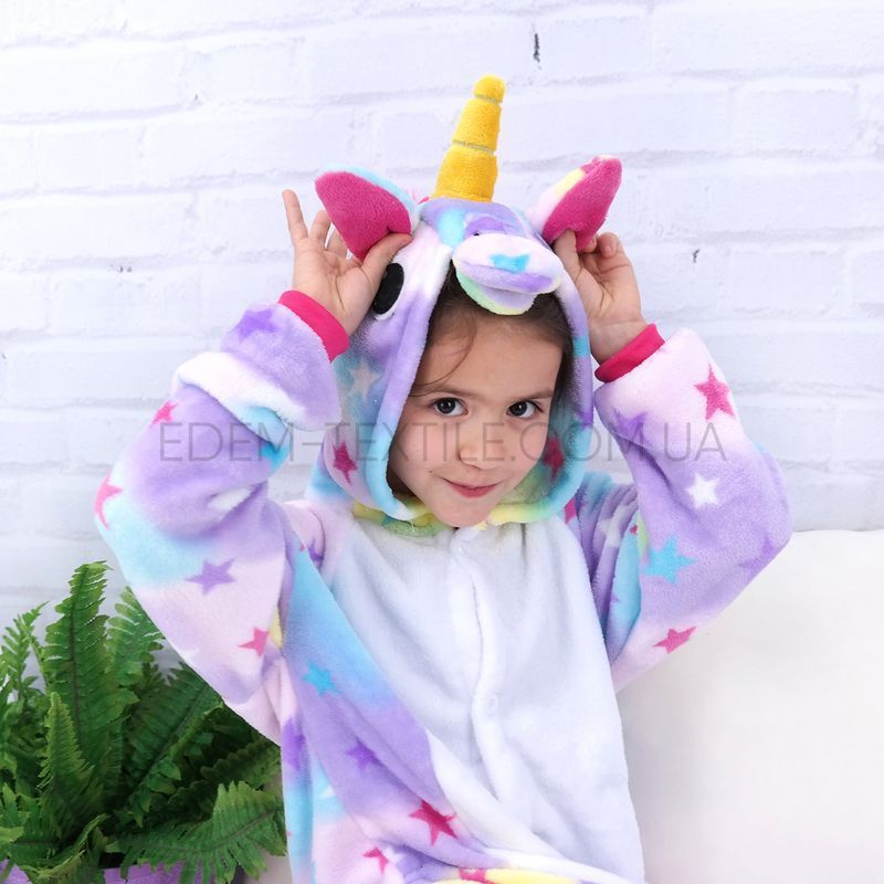 Фото Пижама Кигуруми для девочки Единорог Звездочка