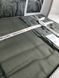 Красива Постільна білизна сатин Reagen Dark Green, Полуторний, 160х220, 180х245, 50x70-1шт и 70х70-1шт