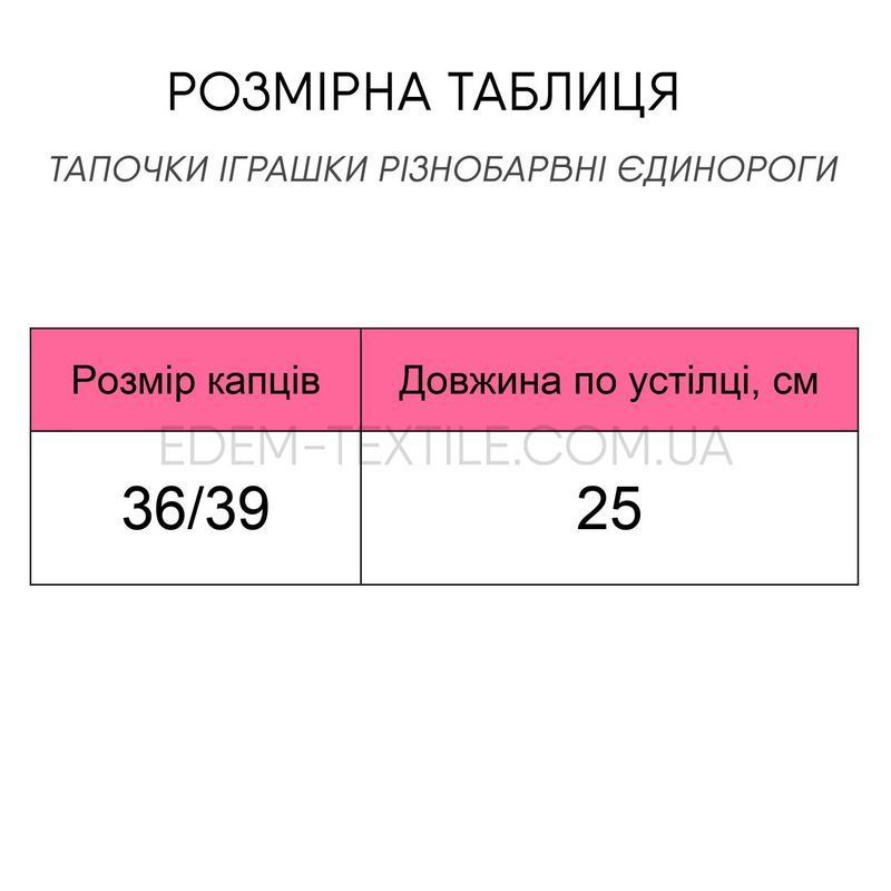 Фото Плюшеві тапочки іграшки Різнобарвні Єдинороги