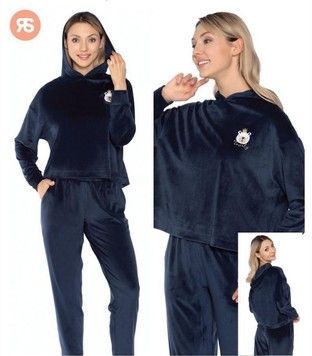 Фото Плюшевый спортивный костюм с худи Rubina 4935